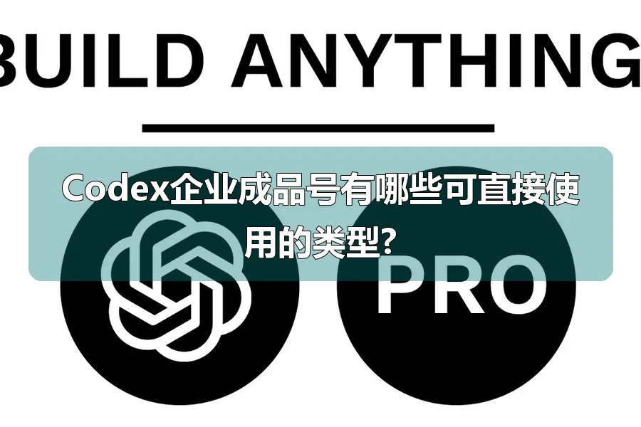 Codex企业成品号有哪些可直接使用的类型?