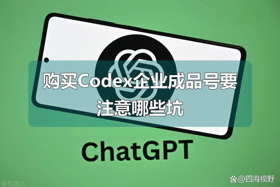 购买Codex企业成品号要注意哪些坑